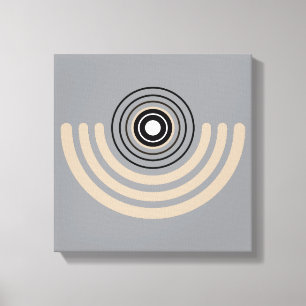 Abstracte geometrische bogen canvas afdruk