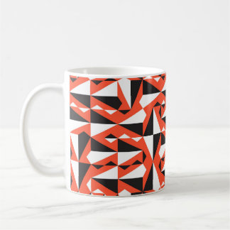 Abstracte geometrische borstel: patroon koffiemok