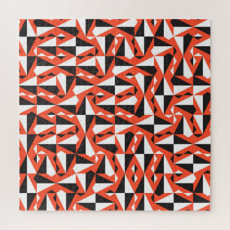 Abstracte geometrische borstel: patroon legpuzzel