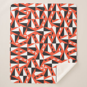 Abstracte geometrische borstel: patroon sherpa deken