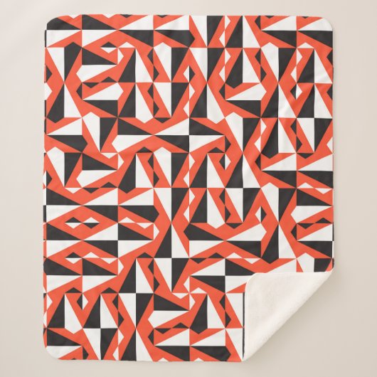 Abstracte geometrische borstel:  patroon sherpa deken (Voorkant)