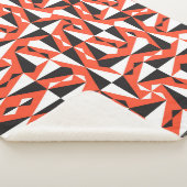 Abstracte geometrische borstel:  patroon sherpa deken (3/4)