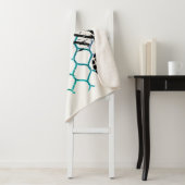 abstracte geometrische cirkelachtergrond, met grun sherpa deken (In situ)