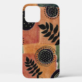 Abstracte geometrische cirkels en bladeren | Case-Mate iPhone case (Achterkant)