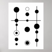 Abstracte geometrische cirkels en lijnen kunst | m poster (Voorkant)