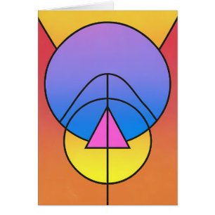 Abstracte geometrische cirkels lijn kleurrijke kaa