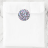 Abstracte Geometrische Cirkels Mandala Sticker (Tas)