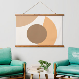 Abstracte geometrische cirkels voor mozaïekkunst hangend wandkleed