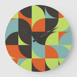 Abstracte Geometrische Computational Art Illustrat Grote Klok