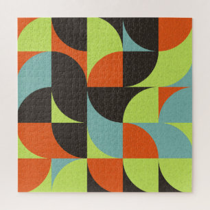 Abstracte Geometrische Computational Art Illustrat Legpuzzel