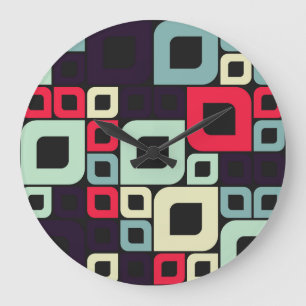 Abstracte geometrische, computationele kunstillust grote klok