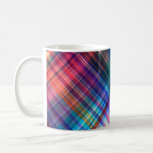 abstracte geometrische diagonale diagonaal regenbo koffiemok