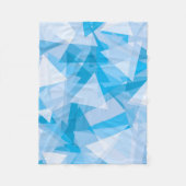Abstracte geometrische driehoekspatroon fleece dek deken (Voorkant)