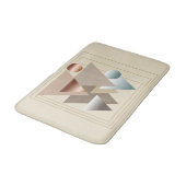 Abstracte geometrische futuristische kunst badmat (Gekanteld)