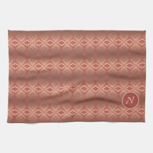 Abstracte geometrische gradiënt zuidwesten theedoek