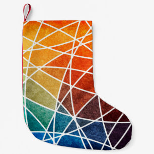 abstracte geometrische grijze achtergrond abstract kleine kerstsok