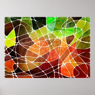 abstracte geometrische grijze achtergrond-abstract poster