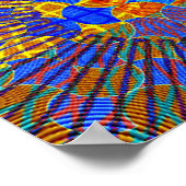 abstracte geometrische illustratie poster (Hoek)