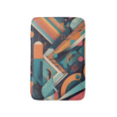 Abstracte geometrische kunst - Bold Vibrant Graphi Badmat (Voorkant Verticaal)