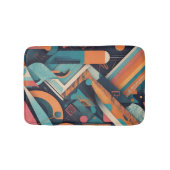 Abstracte geometrische kunst - Bold Vibrant Graphi Badmat (Voorkant)