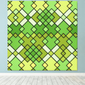 Abstracte geometrische kunst canvas afdruk (Insitu (Houten vloer))