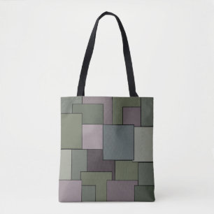 Abstracte geometrische kunst draagtas