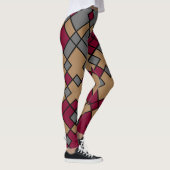 abstracte geometrische kunst leggings (Rechts)