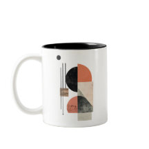 Abstracte geometrische kunst met natuurlijke textu