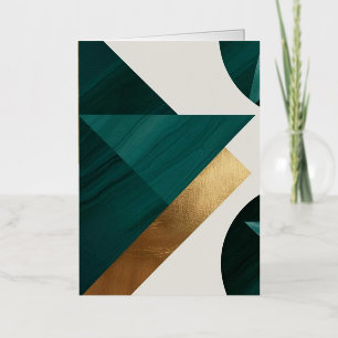 Abstracte geometrische kunst Modern poster minimal Folie Wenskaart