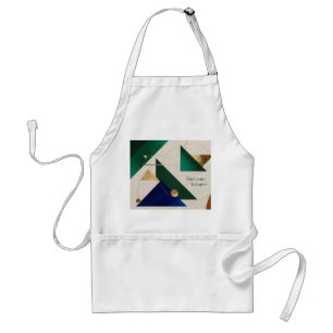Abstracte geometrische kunst Moderne minimalist Standaard Schort