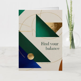 Abstracte geometrische kunst moderne poster minima folie wenskaart