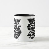 Abstracte geometrische kunst mok (Midden)