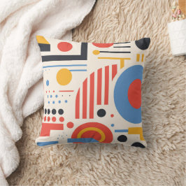 Abstracte geometrische kunst patroon Memphis stijl Kussen