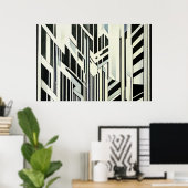 Abstracte geometrische kunst poster (Thuiskantoor)