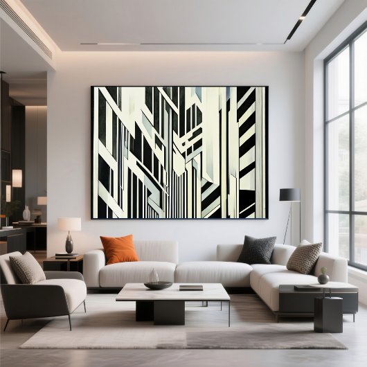 Abstracte geometrische kunst poster