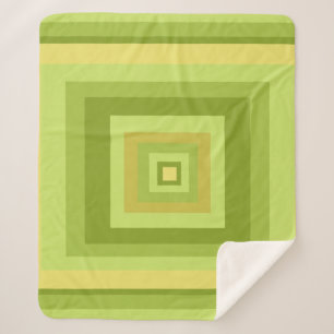 Abstracte geometrische kunst sherpa deken