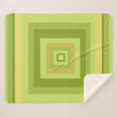 Abstracte geometrische kunst sherpa deken (Voorkant (horizontaal))