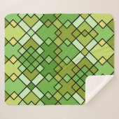 Abstracte geometrische kunst sherpa deken (Voorkant (horizontaal))