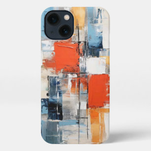 Abstracte geometrische lagen _ iphone case 13 hoesje