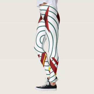 Abstracte geometrische Leggings – trendy activewea
