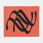 abstracte geometrische lijnkunst fleece deken (Voorkant (Horizontaal))