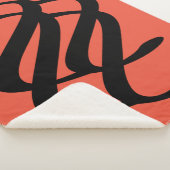 abstracte geometrische lijnkunst sherpa deken (3/4)