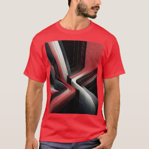 Abstracte geometrische Mannen T-shirt