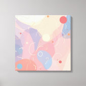 Abstracte geometrische moderne canvaskunst canvas afdruk (Voorkant)