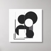 Abstracte geometrische moderne canvaskunst canvas afdruk (Voorkant)