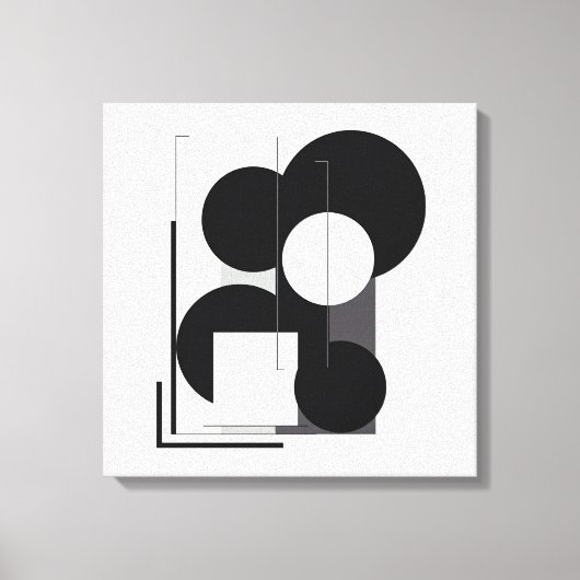 Abstracte geometrische moderne canvaskunst canvas afdruk (Voorkant)