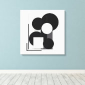 Abstracte geometrische moderne canvaskunst canvas afdruk (Insitu (Houten vloer))