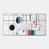 Abstracte Geometrische Moderne Minimalistische Lij Bureaumat (Keyboard & Muis)