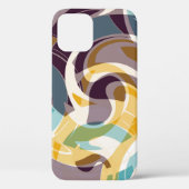 Abstracte geometrische objecten graffiti grunge ef Case-Mate iPhone case (Achterkant)