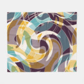 Abstracte geometrische objecten graffiti grunge ef fleece deken (Voorkant (Horizontaal))